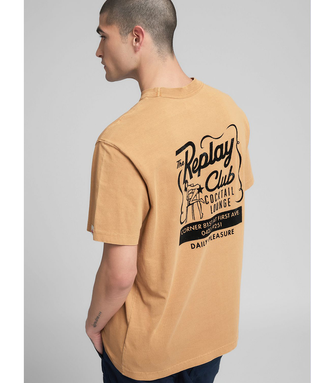 リラックスフィット コットンジャージー グラフティーTシャツ 詳細画像 ライトオレンジ 6